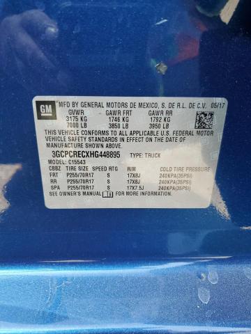 2017 CHEVROLET SILVERADO - 3GCPCRECXHG448895