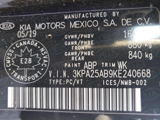 2019 KIA RIO S - 3KPA25AB9KE240668