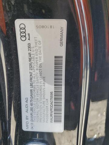 VIN WAURFAFR3DA075595 2013 Audi A5, Premium Plus no.12