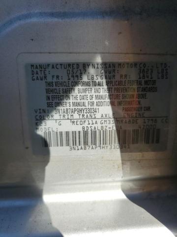 2017 NISSAN SENTRA S 3N1AB7AP9HY330341