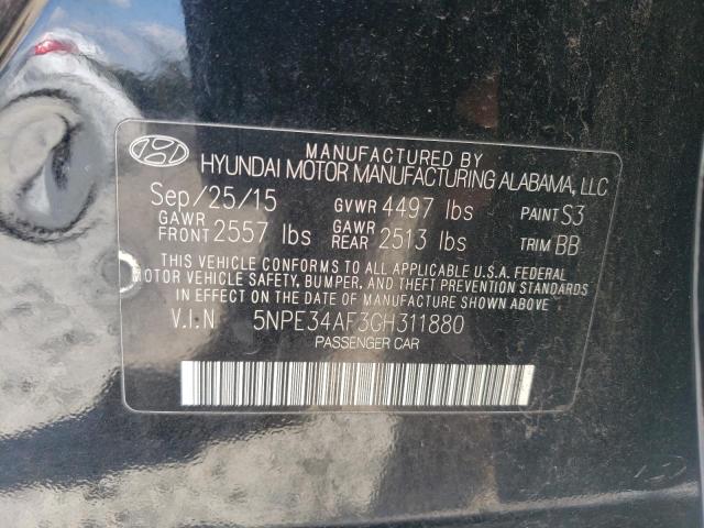 VIN 5NPE34AF3GH311880 2016 HYUNDAI SONATA no.12