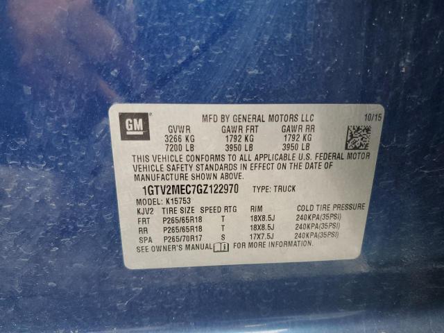 2016 GMC SIERRA K15 - 1GTV2MEC7GZ122970