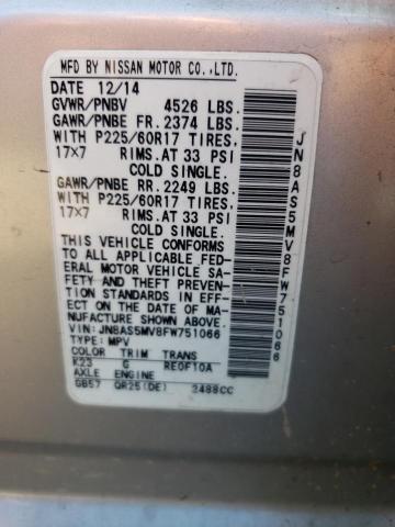 2015 NISSAN ROGUE SELE - JN8AS5MV8FW751066