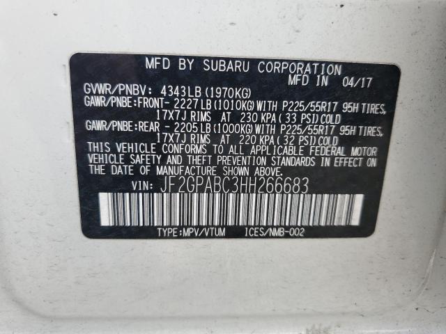 2017 SUBARU CROSSTREK JF2GPABC3HH266683  71380874