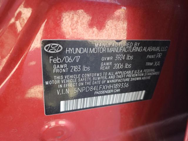 2017 HYUNDAI ELANTRA SE - 5NPD84LFXHH189336