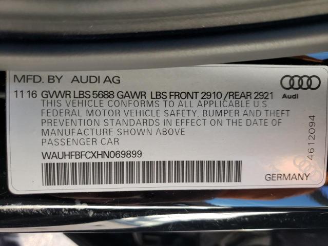 2017 AUDI S6 PRESTIG - WAUHFBFCXHN069899