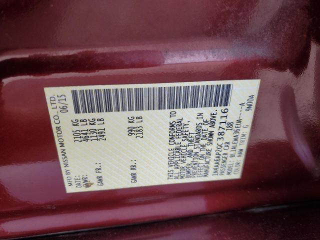2016 NISSAN MAXIMA 3.5 - 1N4AA6AP2GC387116