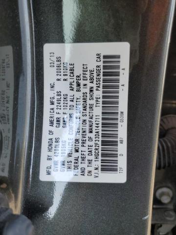 VIN 1HGCR2F33DA144711 2013 Honda Accord, LX no.13