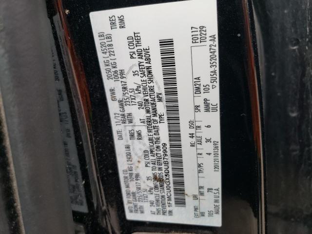 VIN 1FMCU0GX5DUB79909 2013 Ford Escape, SE no.13