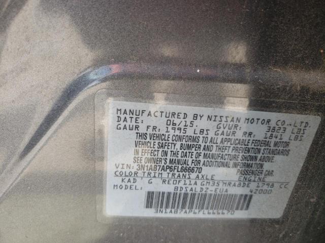 2015 NISSAN SENTRA S - 3N1AB7AP6FL666670