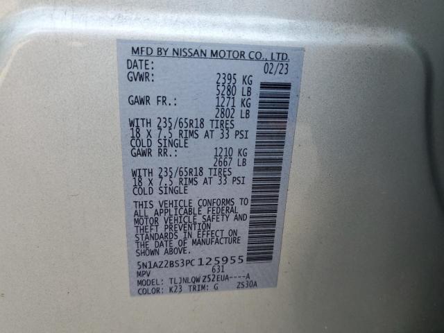 2023 NISSAN MURANO SV - 5N1AZ2BS3PC125955