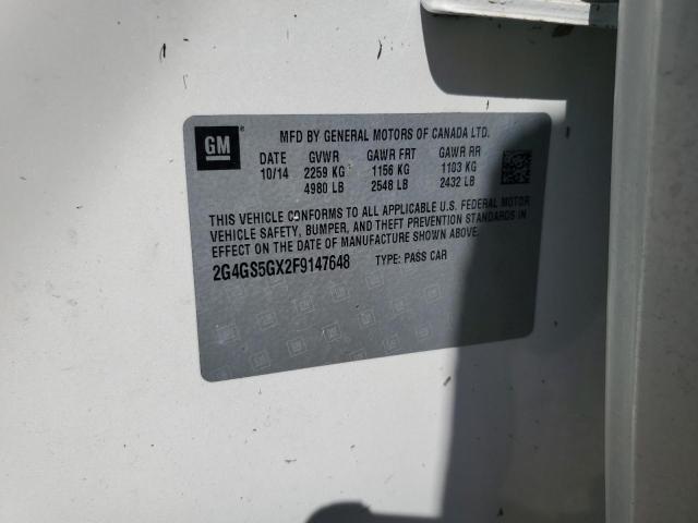 2015 BUICK REGAL PREM 2G4GS5GX2F9147648