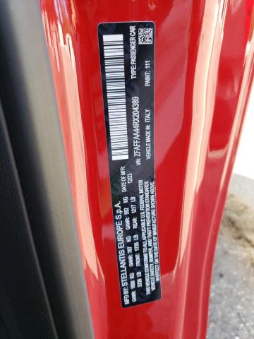 2024 FIAT 500 E RED ZFAFFAA44RX204389