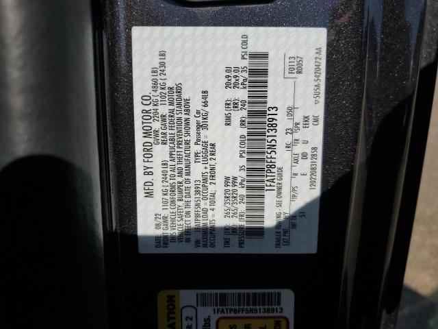 2022 FORD MUSTANG GT - 1FATP8FF5N5138913