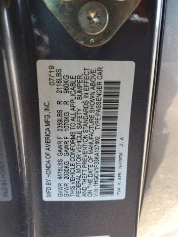 2019 HONDA ACCORD SPO - 1HGCV1F33KA137602