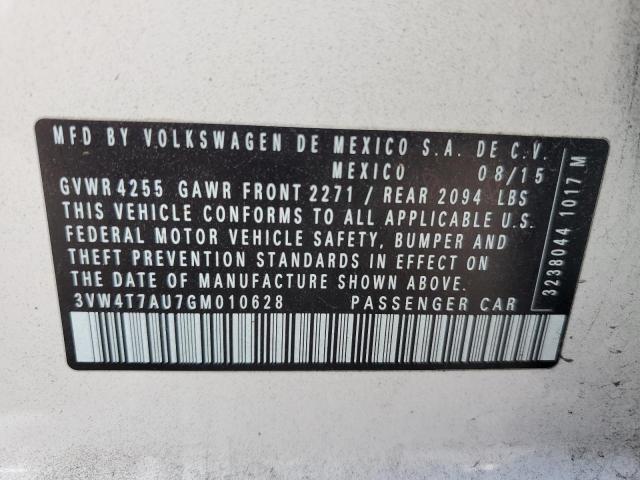 2016 VOLKSWAGEN GTI S/SE - 3VW4T7AU7GM010628