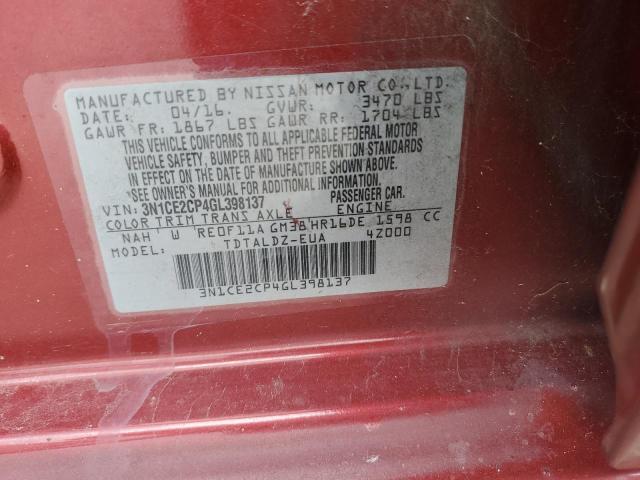 2016 NISSAN VERSA NOTE - 3N1CE2CP4GL398137