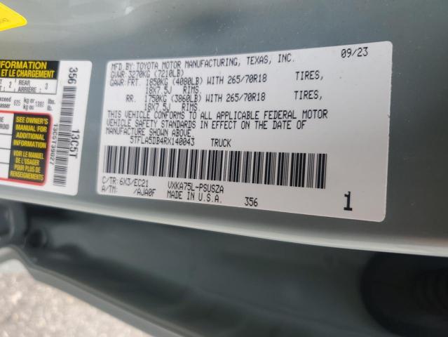 2024 TOYOTA TUNDRA CRE - 5TFLA5DB4RX140043