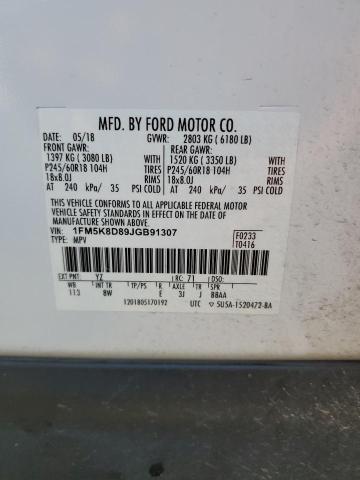 2018 FORD EXPLORER X - 1FM5K8D89JGB91307