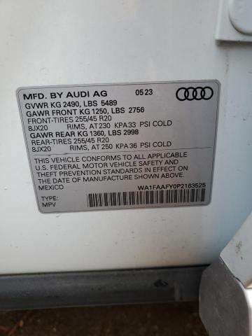 VIN WA1FAAFY0P2163525 2023 Audi Q5, Prestige 45 no.13