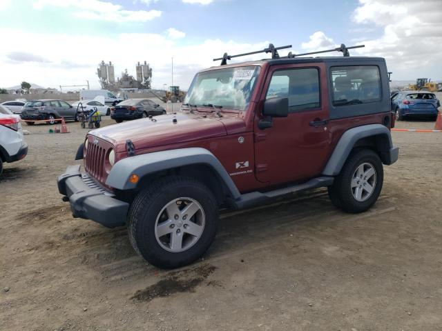 JEEP WRANGLER X 2008 burgundy 2dr spor gas 1J4FA24178L516852 photo #1