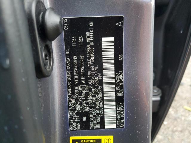 2015 LEXUS RX 450H 2T2BC1BA3FC008972