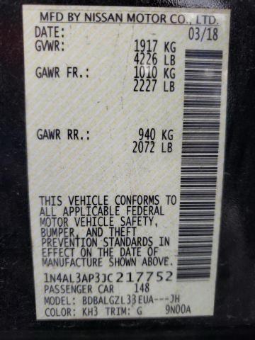 2018 NISSAN ALTIMA 2.5 - 1N4AL3AP3JC217752