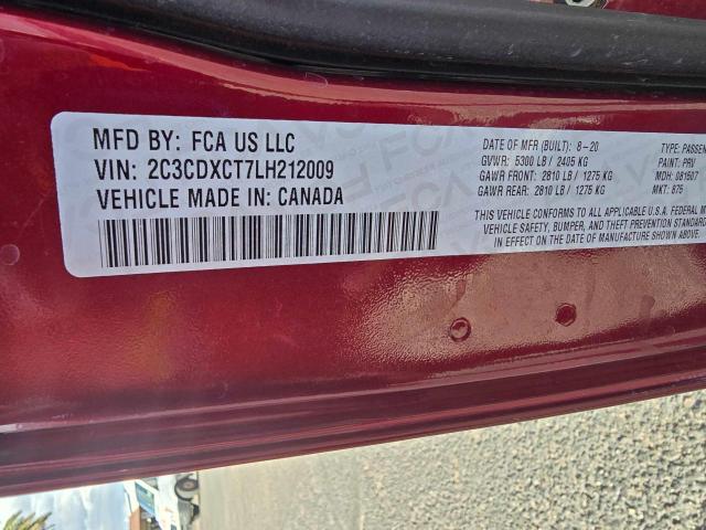 VIN 2C3CDXCT7LH212009 2020 Dodge Charger, R/T no.10