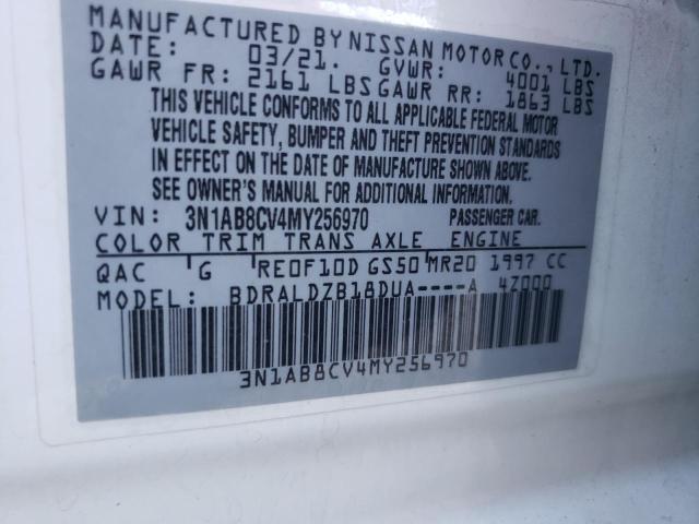2021 NISSAN SENTRA SV - 3N1AB8CV4MY256970