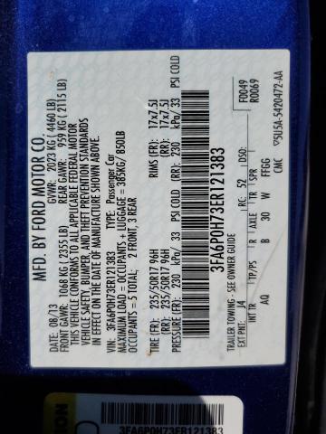 VIN 3FA6P0H73ER121383 2014 Ford Fusion, SE no.12