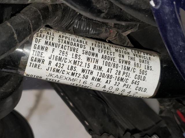 2005 KAWASAKI EX250 F - JKAEXMF165DA09842