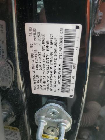 2009 HONDA ACCORD EXL 1HGCP26829A026755  71602224