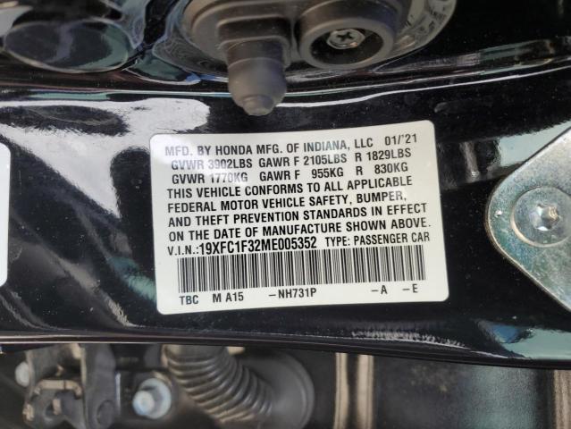 2021 HONDA CIVIC EX - 19XFC1F32ME005352