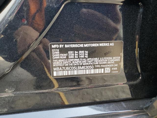 2020 BMW M760 XI WBA7U6C05LBM63050
