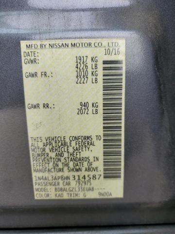 2017 NISSAN ALTIMA 2.5 - 1N4AL3AP8HN314587