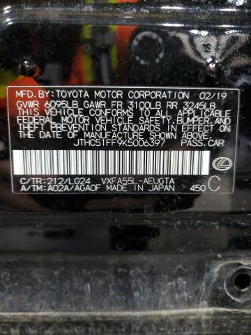 2019 LEXUS LS 500 BAS JTHC51FF9K5006397