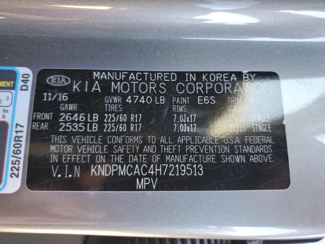 VIN KNDPMCAC4H7219513 2017 KIA Sportage, LX no.13