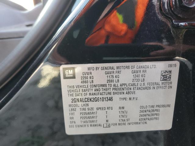 2016 CHEVROLET EQUINOX LT - 2GNALCEK2G6101346