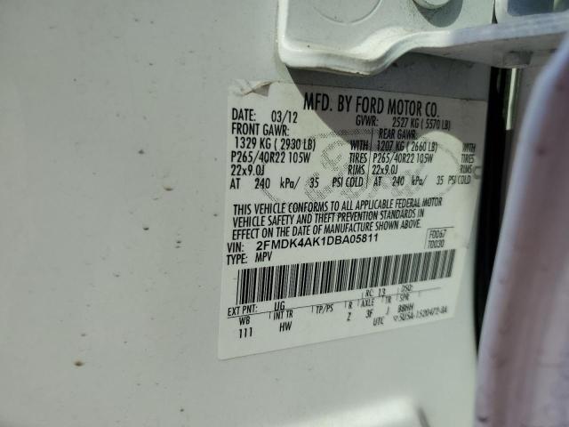 VIN 2FMDK4AK1DBA05811 2013 Ford Edge, Sport no.13