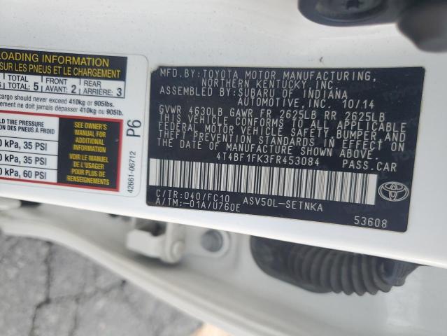 VIN 4T4BF1FK3FR453084 2015 Toyota Camry, LE no.12