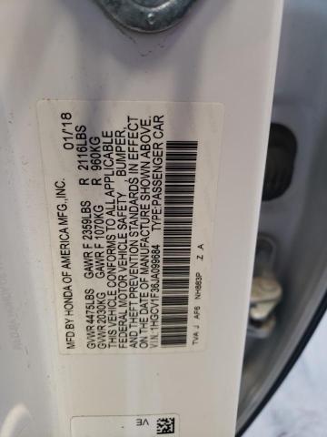 2018 HONDA ACCORD SPO 1HGCV1F36JA099684  71082624