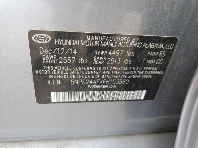 VIN 5NPE24AFXFH153880 2015 Hyundai Sonata, SE no.12