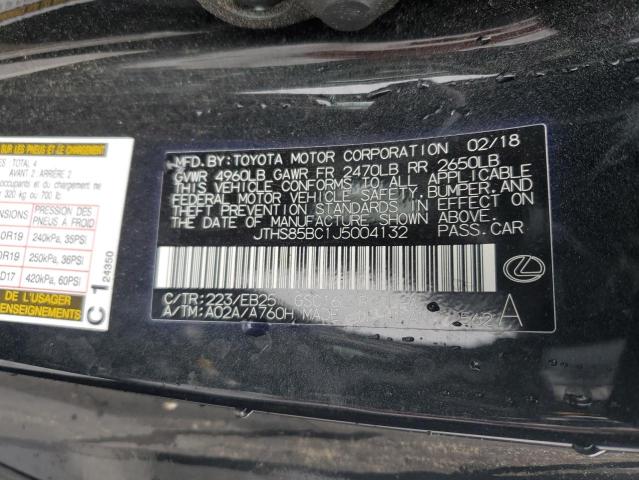 2018 LEXUS RC 300 - JTHS85BC1J5004132