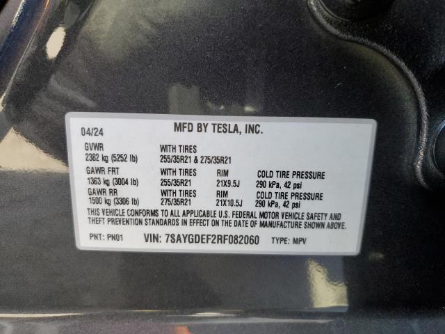 VIN 7SAYGDEF2RF082060 2024 Tesla MODEL Y no.14