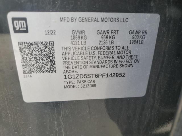 2023 CHEVROLET MALIBU LT - 1G1ZD5ST6PF142952