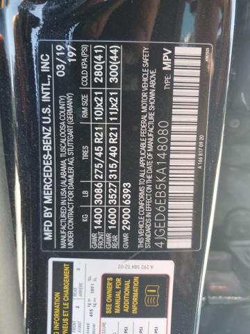 2019 MERCEDES-BENZ GLE COUPE - 4JGED6EB5KA148080