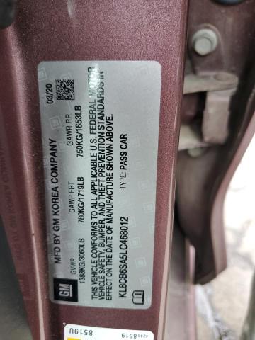 2020 CHEVROLET SPARK LS - KL8CB6SA5LC468012