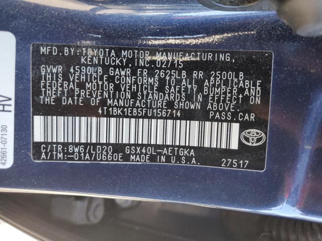 2015 TOYOTA AVALON XLE - 4T1BK1EB5FU156714