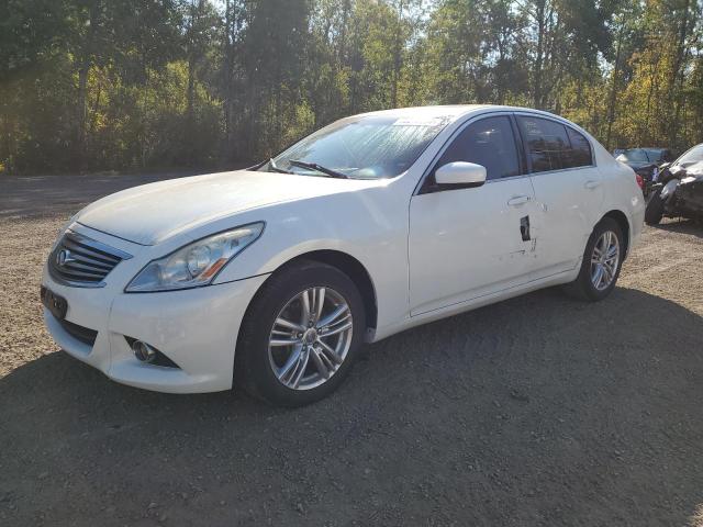 INFINITI G25 2012 white sedan 4d gas JN1DV6AR6CM861766 photo #1