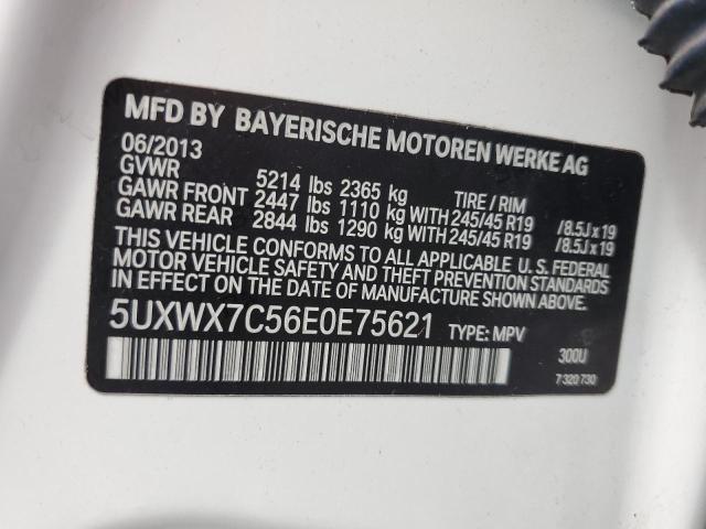 VIN 5UXWX7C56E0E75621 2014 BMW X3 no.10